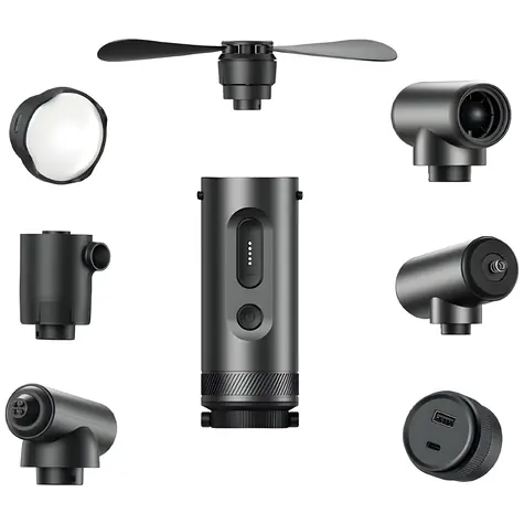 4smarts SnapKit 7-in-1 schwarz / Multifunktionale Powerbank / 7in1 / 3500mAh / IPX7