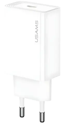 USAMS T69 weiß / Ladegerät / USB-C / 30 W / Quick Charge 3.0