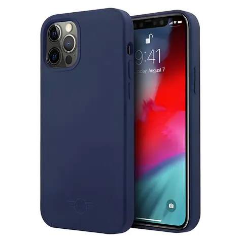 Mini MIHCP12LSLTNA dunkelblau / Schutzhülle / Apple iPhone 12 Pro Max 6,7" / Silikon Ton-in-Ton / TPU/PC