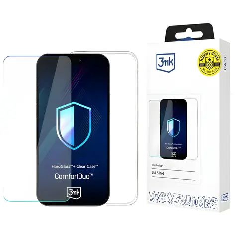 3mk ComfortDuo Clear / Schutzhülle + gehärtetes Glas / Motorola Moto G34 5G