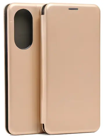 Beline Book Magnetic Oppo A98 Gold / Hülle / Klapphülle / Magnetverschluss / Kunstleder