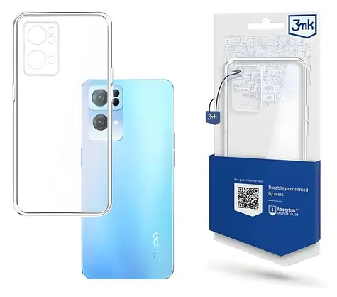 3MK Clear Case transparent / Rückseite / Oppo Reno 7 Pro 5G / Absorber125 / 9H Oberfläche / Kabelloses Laden