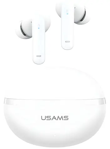 USAMS Echo E02 weiß / Kabellose In-Ear-Kopfhörer / ANC/ENC / Bluetooth 5.3