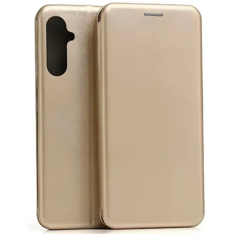Beline Book Magnethülle für Samsung Galaxy A54 5G A546, Gold / Hülle / Buchform / Magnetverschluss
