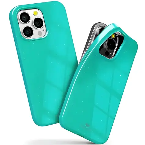 Mercury Jelly Case, mintgrün / Schutzhülle / Apple iPhone 13 Pro/ 13 / Erhöhte Displayränder