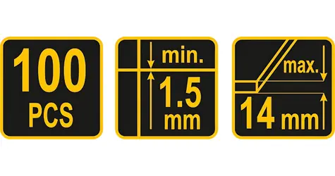 Vorel Nivellierclip 1,5 mm / Nivellierclip / 100 Stück