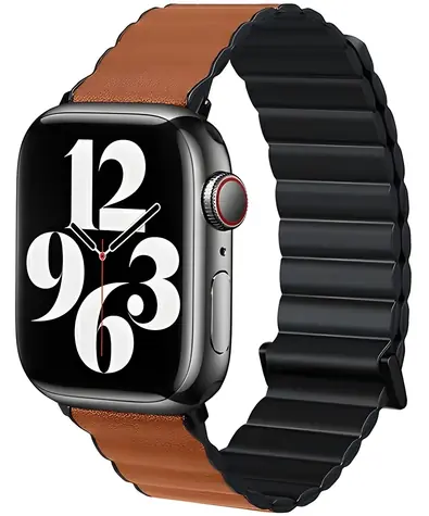 Beline Magnetic Pro Armband schwarz-braun für Apple Watch / 38/40/41 mm / magnetisch