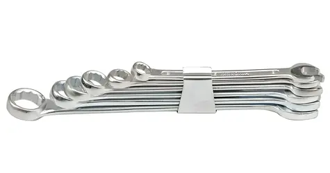 Vorel Kombinationsschlüsselsatz, 8-teilig / Schlüsselsatz / 6-19 mm / mit Clip