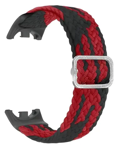 Beline Nylonarmband schwarz-rot / Armband / für XIAOMI SMART Band 10, 9, 8