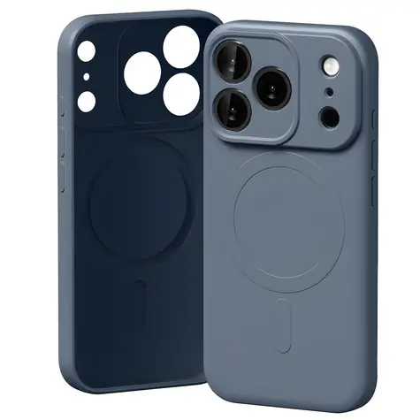 Mercury Halbsilikon MagSafe Hülle für iPhone 17 Pro SIERRA Blau / Hülle / MagSafe / Silikon