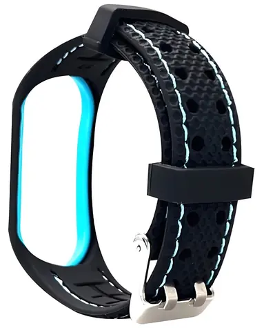 Beline Sportarmband für XIAOMI Mi Band 7 schwarz-blau / Ersatz-Silikonarmband