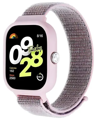 Beline Redmi Watch 4 Armband Pink / Smartwatch-Armband / Nylon / Klettverschluss