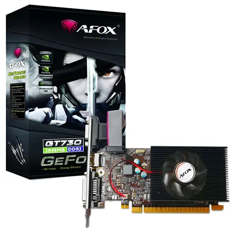 GeForce GT 730 1 GB DDR3 LP / Grafikkarte / 64-Bit / DVI / HDMI / VGA