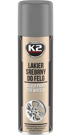 K2 Silberlack für Rallye-Felgen 500 ml / Felgenlack / Silber / Korrosionsschutz