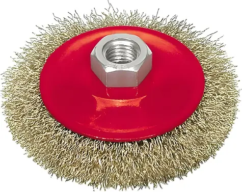 Vorel Drahtbürste, Seite 100 mm, messingbeschichteter Draht / Bürste / Schleifen und Polieren