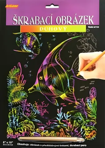 Rubbelbild Regenbogenfisch SCD-EP100 / Rubbelbild / 20 x 25 cm / ab 6 Jahren