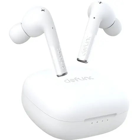 DeFunc True Entertainment weiß / Kabellose Kopfhörer / Mikrofon / Bluetooth 5.2 / IPX4 / Ladecase