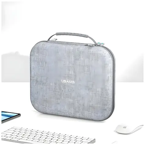 USAMS JX Serie grau / Tablet-Hülle / 12,6" / Klapphülle / Ständer