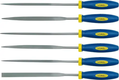 Vorel Nadelfeilensatz 160 mm / Feile / 6-teilig / Für Metall