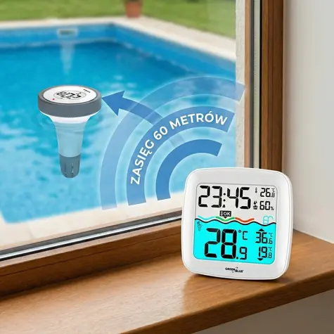 Poolthermometer mit Wetterstation GB216 / Poolthermometer / drahtlose Übertragung