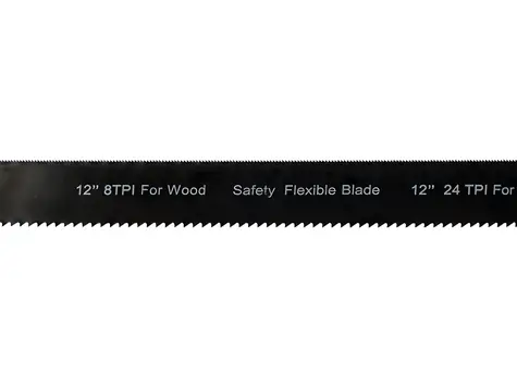 YATO Holz- und Metallsäge 300 mm / Doppelseitiges Sägeblatt 300 x 25 mm / 8-24 Zähne pro Zoll