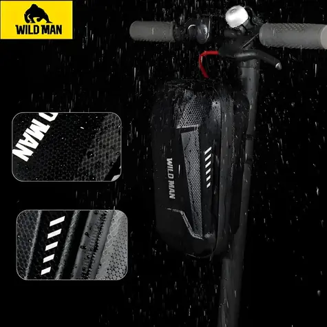 WILDMAN E-Scooter Rahmentasche schwarz / Tasche / 4 l / PC / Rohrbefestigung 20-45 mm