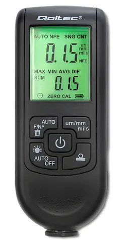 Lackdickenmessgerät mit LCD-Anzeige / Lackdickenmessgerät / Messbereich 0-2000 µm / LCD-Anzeige