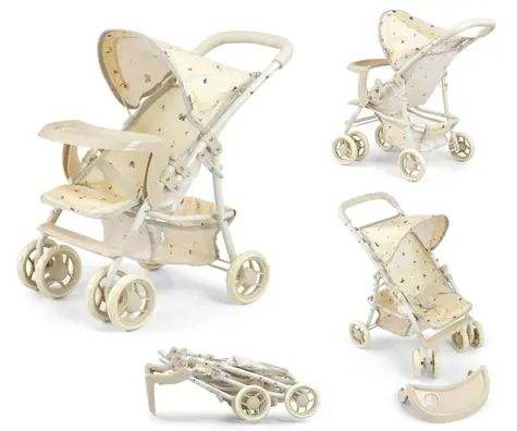 Milly Mally Puppenwagen Kate NATURE / Puppenwagen