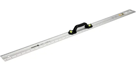 Vorel Aluminium-Lineal 1000 mm / Lineal / Breite 60 mm / Dicke 3 mm / mit Libellen