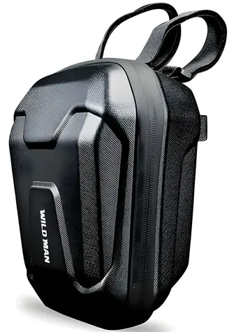 WILDMAN Scooter-Rahmentasche TS9 Schwarz / 2,5 l / Klettverschluss / Polyurethan- und EVA-Schaumstoff / 195 x 110 x 230 mm