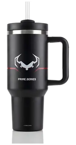 Diablo Burned Thermoskanne mit Henkel, schwarz / Thermoskanne mit Henkel / 1200 ml / Edelstahl / Doppelwandige Isolierung