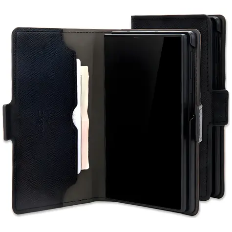 Mercury Premium Wallet Diary schwarz / Hülle für Samsung Galaxy Z Fold8 / Brieftasche