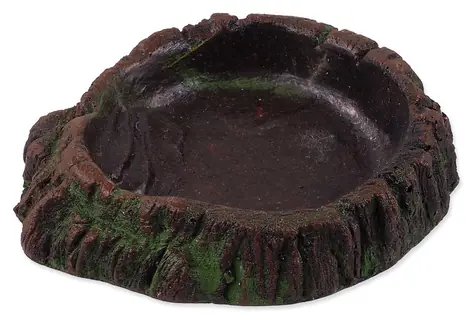 Repti Planet Terrariumschale, dunkelbraun / Schale / Kunstharz / 8,5 × 7,5 × 2,2 cm