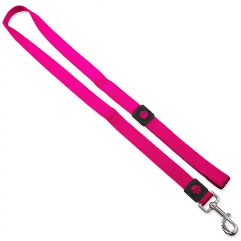 ACTIVE DOG Premium -Leine, Größe M, pink, 2 x 120 cm / Nylon / Breite 2 cm / Länge 120 cm