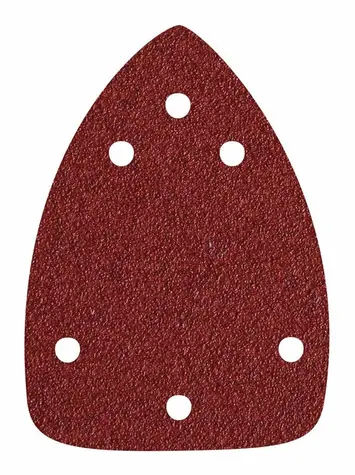Extol Premium Delta Schleifpapier / Schleifpapier / 97 x 140 mm / Körnung 40 / 10 Stück / 5 Löcher