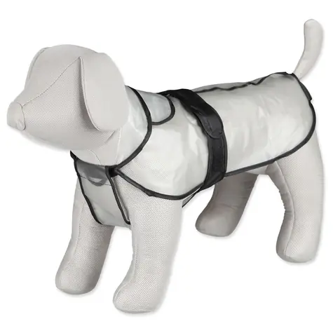 TRIXIE Regenmantel Tarbes XS 30 cm durchscheinend / PVC / Für kleine Hunde / Reflektierende Pfoten