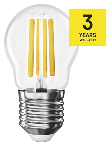 Emos Filament Mini Globe 5,9W E27 warmweiß / LED-Lampe / Ersatz für 60W / 806 lm / 2700K