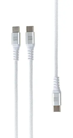 ER POWER USB-C Hub-Kabel weiß / Hub-Kabel / 3x USB-C / 1,5 m