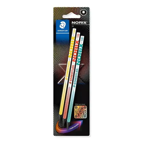 Staedtler Graphitstift Nolix HB / 3 Stück / Recyclingholz / PEFC