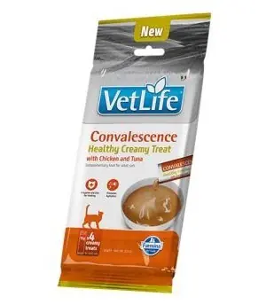 Vet Life Katzen-Genesungssnack „Creme“ Huhn & Thunfisch 60 g / Leckerli für Katzen / Unterstützung in der Genesungsphase
