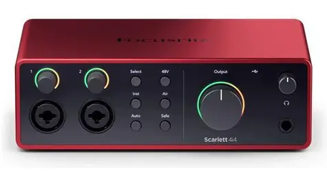 Focusrite Scarlett 4i4 4. Generation / Audio-Interface / USB-C / 4 Eingänge / 4 Ausgänge