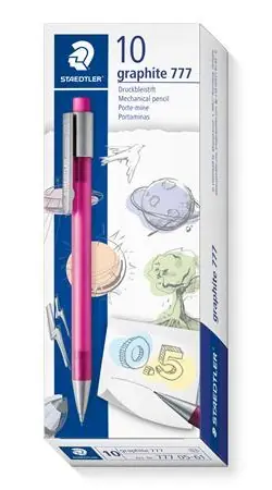 Staedtler Graphite B 05 Magenta / Mikro-Bleistift / Mine B / 0,5 mm