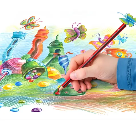 Staedtler Noris Colour 187 C6 / Buntstifte / 6 Stück / sechseckig / bruchsichere Mine