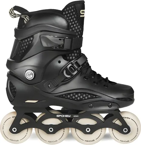 Spokey Freespo Rollschuhe Schwarz / Aggressiv / Verstellbare Größe 40-41