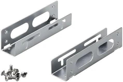 OEM Reduzierstück 5,25" auf 3,5" Metallpaar / Reduzierstück / für 3,5"-Scheibe in 5,25"-Position / Metall