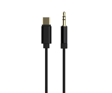 Cablexpert Audio-Adapter USB-C auf 3,5-mm-Klinke, schwarz / Audio-Adapter / USB-C / 3,5-mm-Klinke / 1,5 m