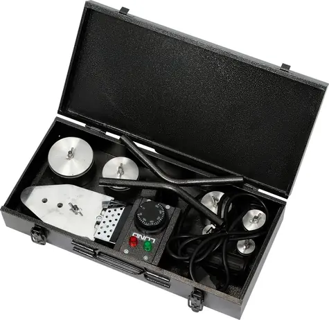 Lund Kunststoffrohrschweißgerät 800 W / Schweißgerät / Polyfusion / 20-63 mm / 0-300 °C / Metallgehäuse