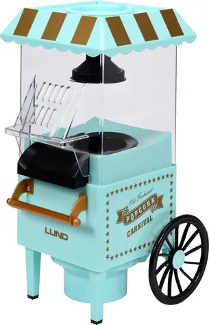 Lund Popcornwagen / Heißluft-Popcornmaschine / 1200 W / 50-60 g in 3 Minuten