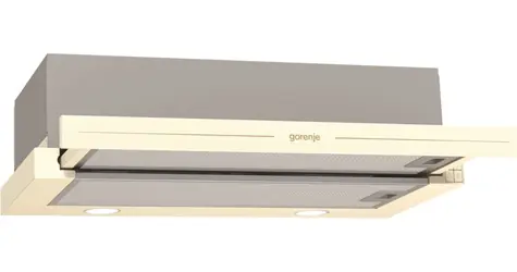 Teleskop-Dunstabzugshaube BHP62CLI elfenbein / Dunstabzugshaube / Teilintegriert (ausziehbar) / Breite 60 cm