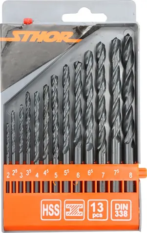 STHOR Metallbohrer-Set, 13-teilig / Metallbohrer